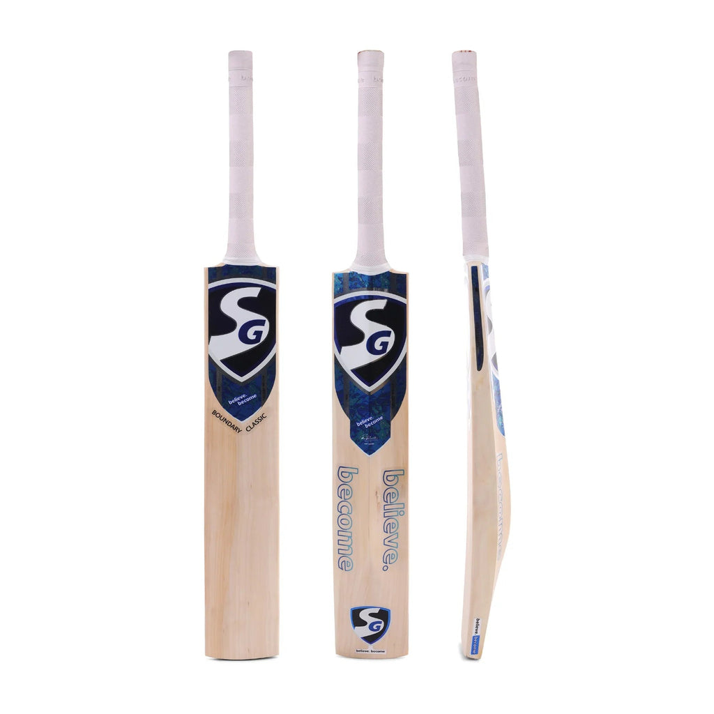 SG Boundary Classic Kashmir Willow Cricket Bat - Short Handle (SH) - Front View