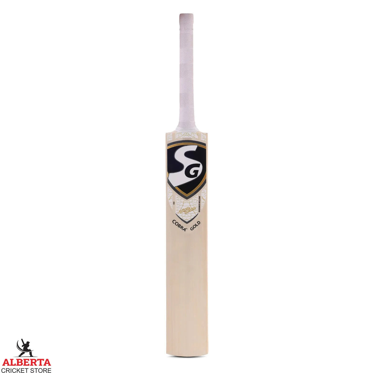 SG Cobra Gold Kashmir Willow Cricket Bat - Short Handle (SH) - Front View