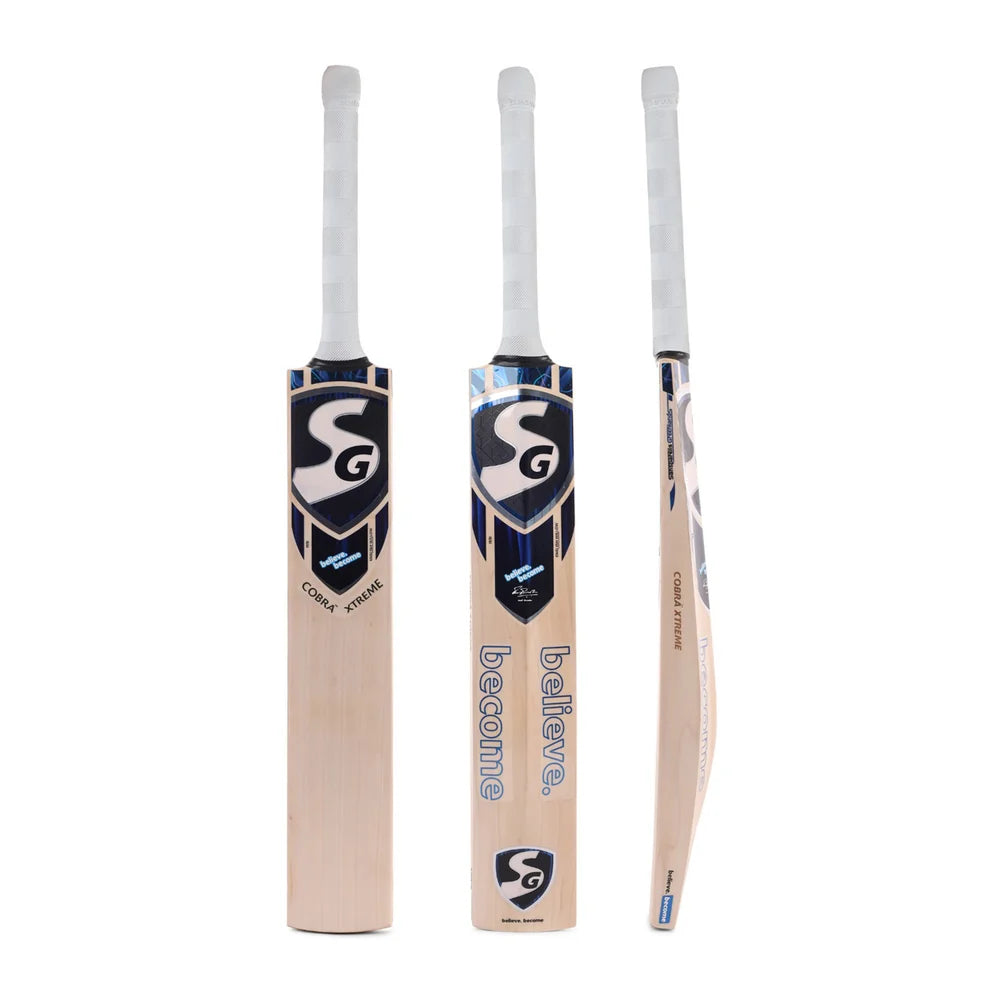 SG Cobra Xtreme English Willow Cricket Bat - Short Handle (SH) - Front View