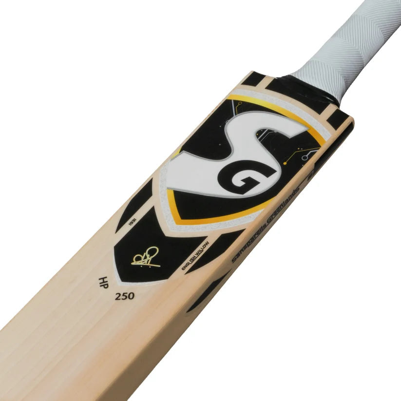 SG Hp 250 English Willow Cricket Bat - Short Handle (SH) - Front View