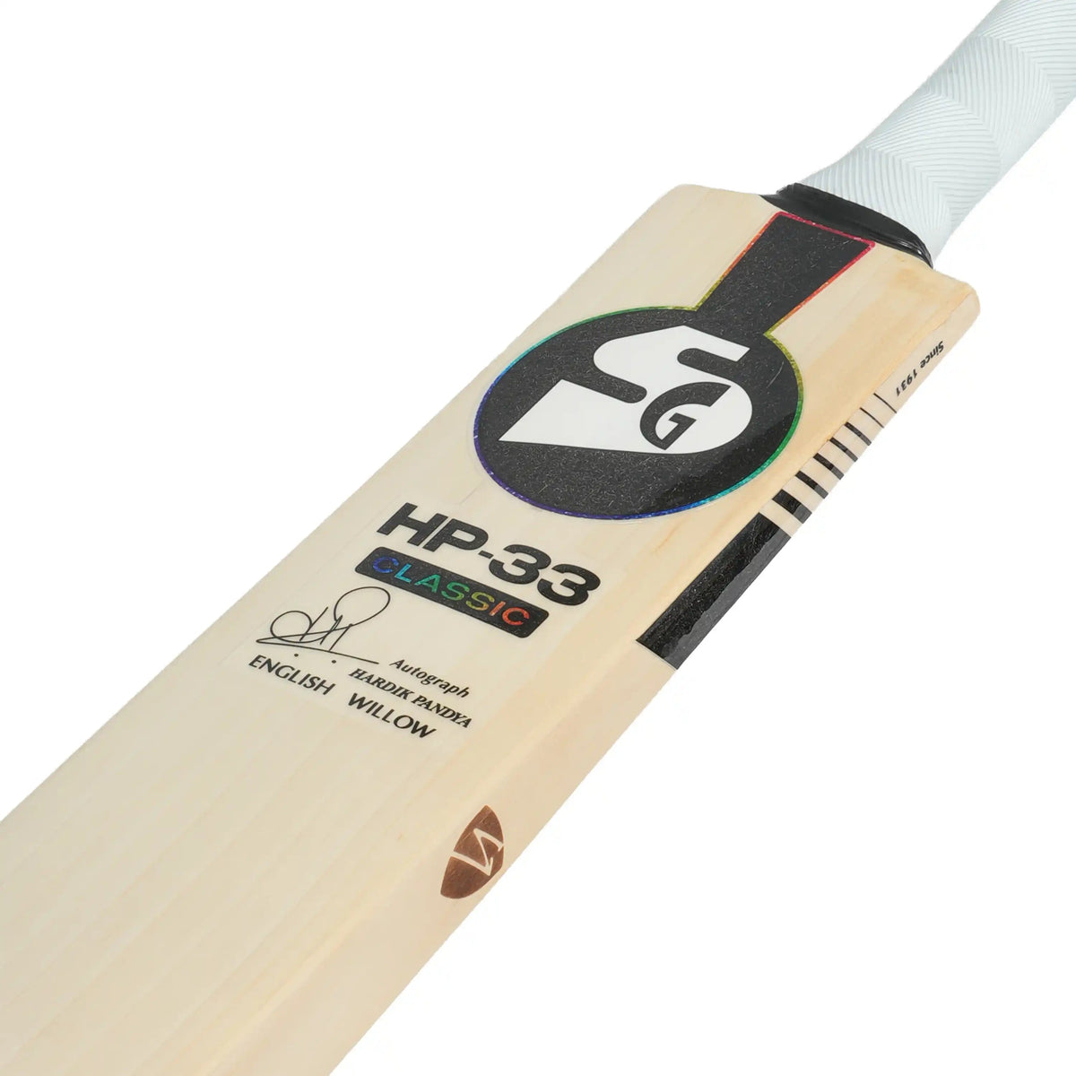 SG Hp 33 Hp33 Classic English Willow Cricket Bat - Short Handle (SH) - Side View