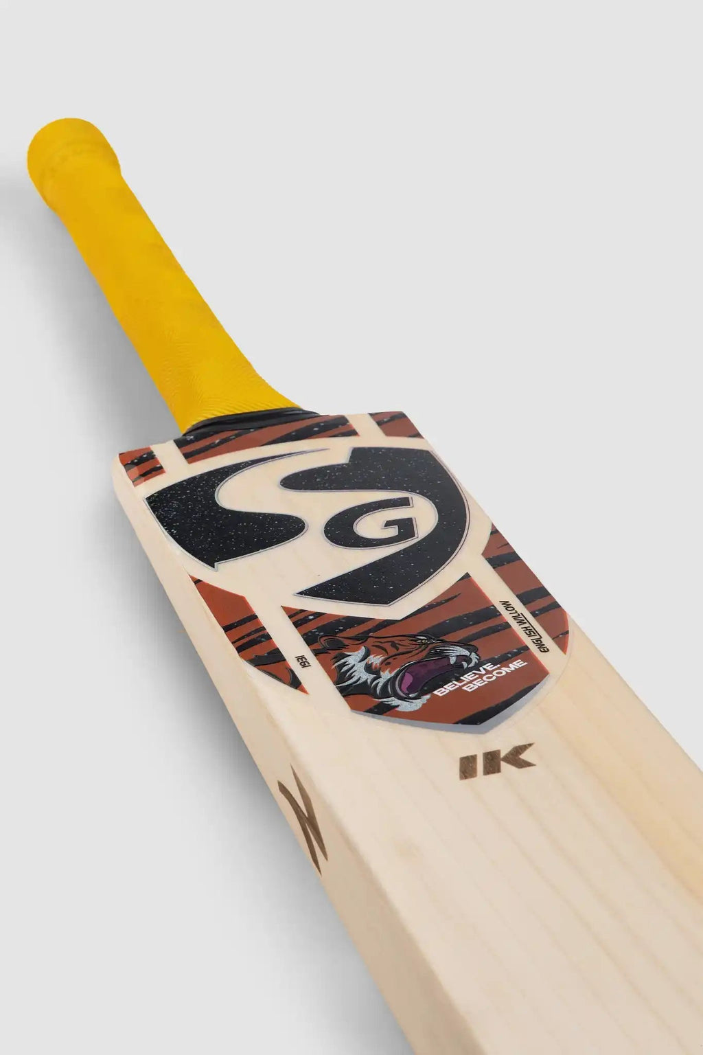 SG Ik Ishan Kishan English Willow Cricket Bat - Short Handle (SH) - Side View