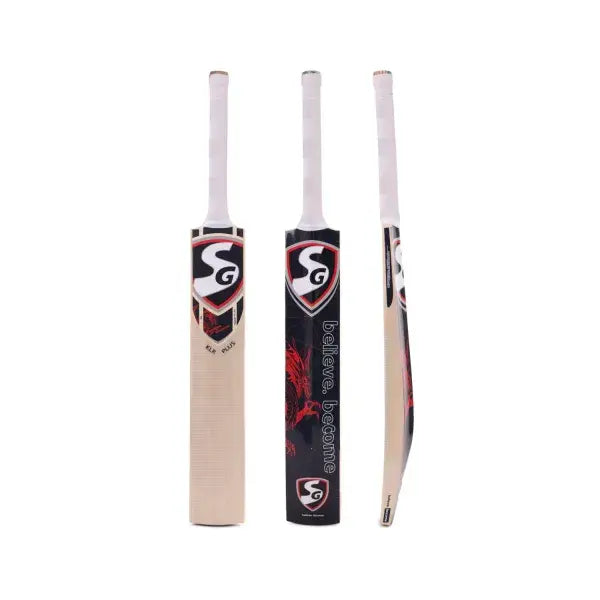 SG Klr Plus Kashmir Willow Cricket Bat - Short Handle (SH) - Front View
