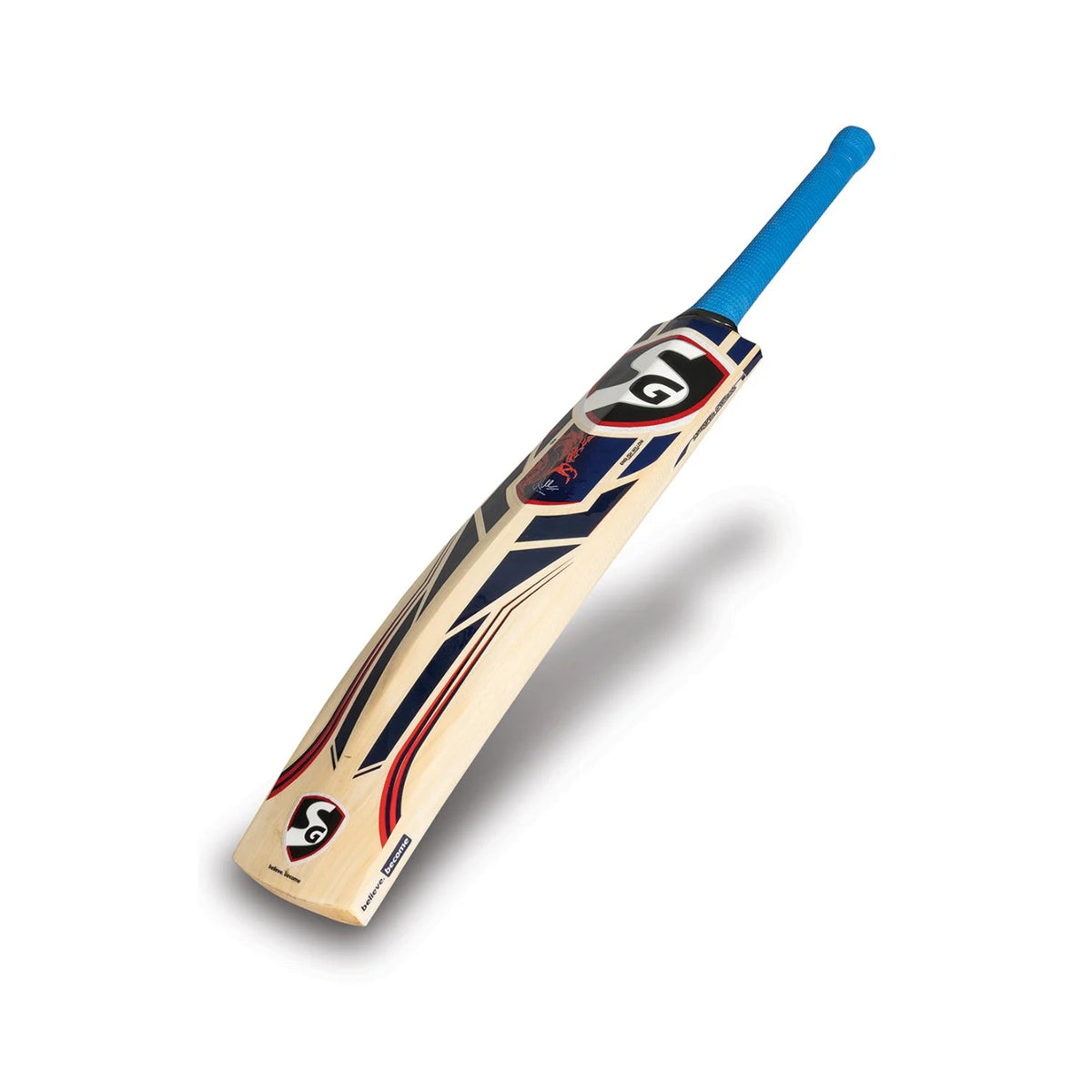 SG Klr Skipper Kashmir Willow Cricket Bat - Short Handle (SH) - Back View