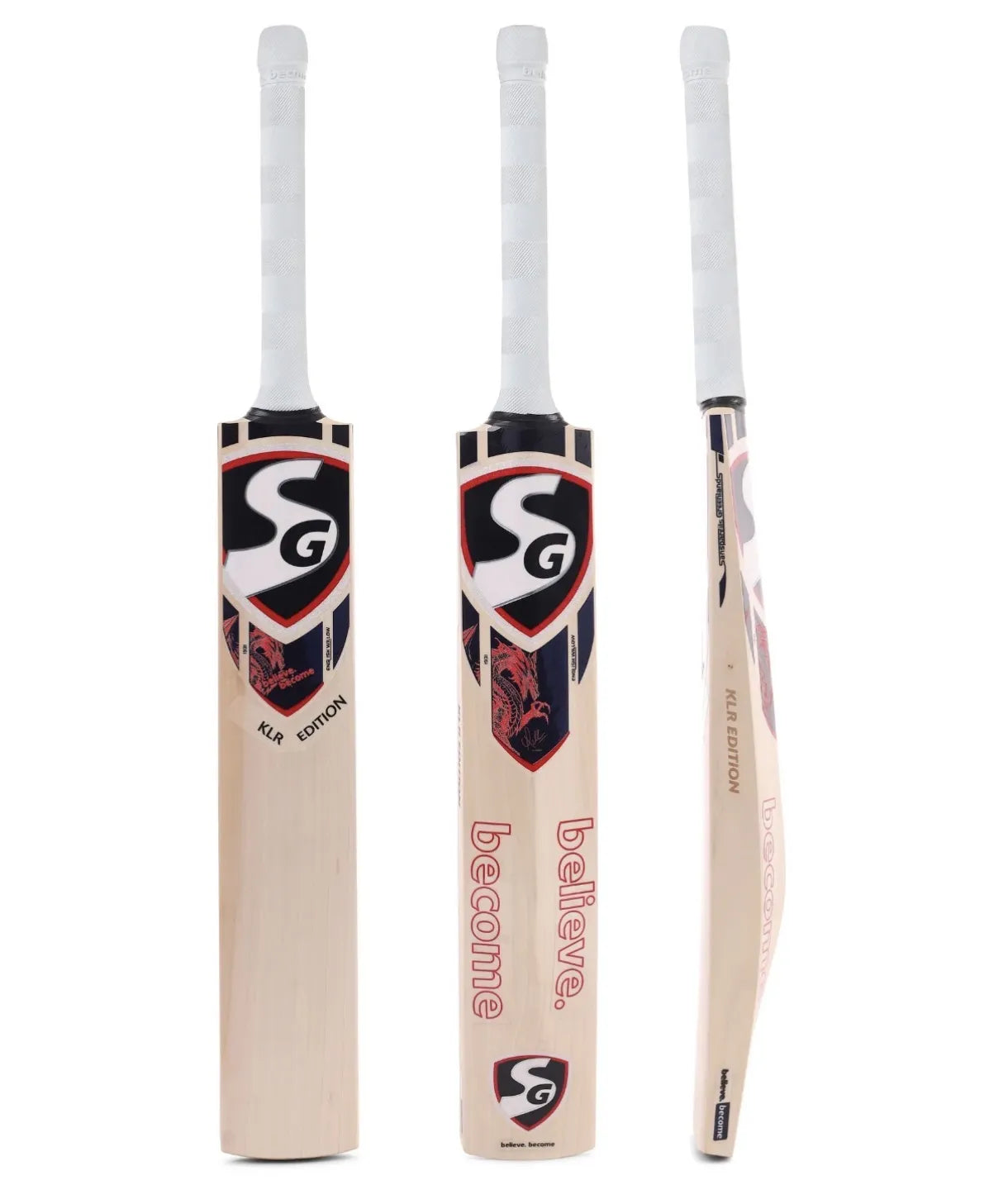 SG Klr Ultimate English Willow Cricket Bat - Short Handle (SH) - Front View