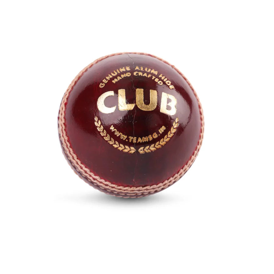 SG CLUB Red Leather Ball