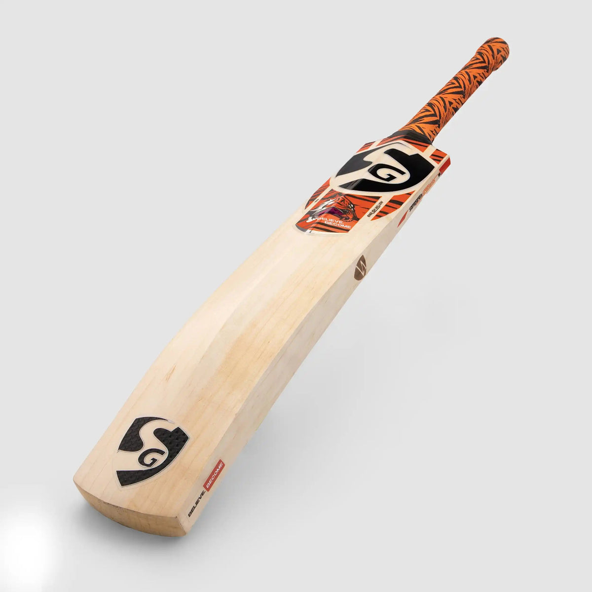 SG Roar English Willow Cricket Bat - Short Handle (SH) - Front View