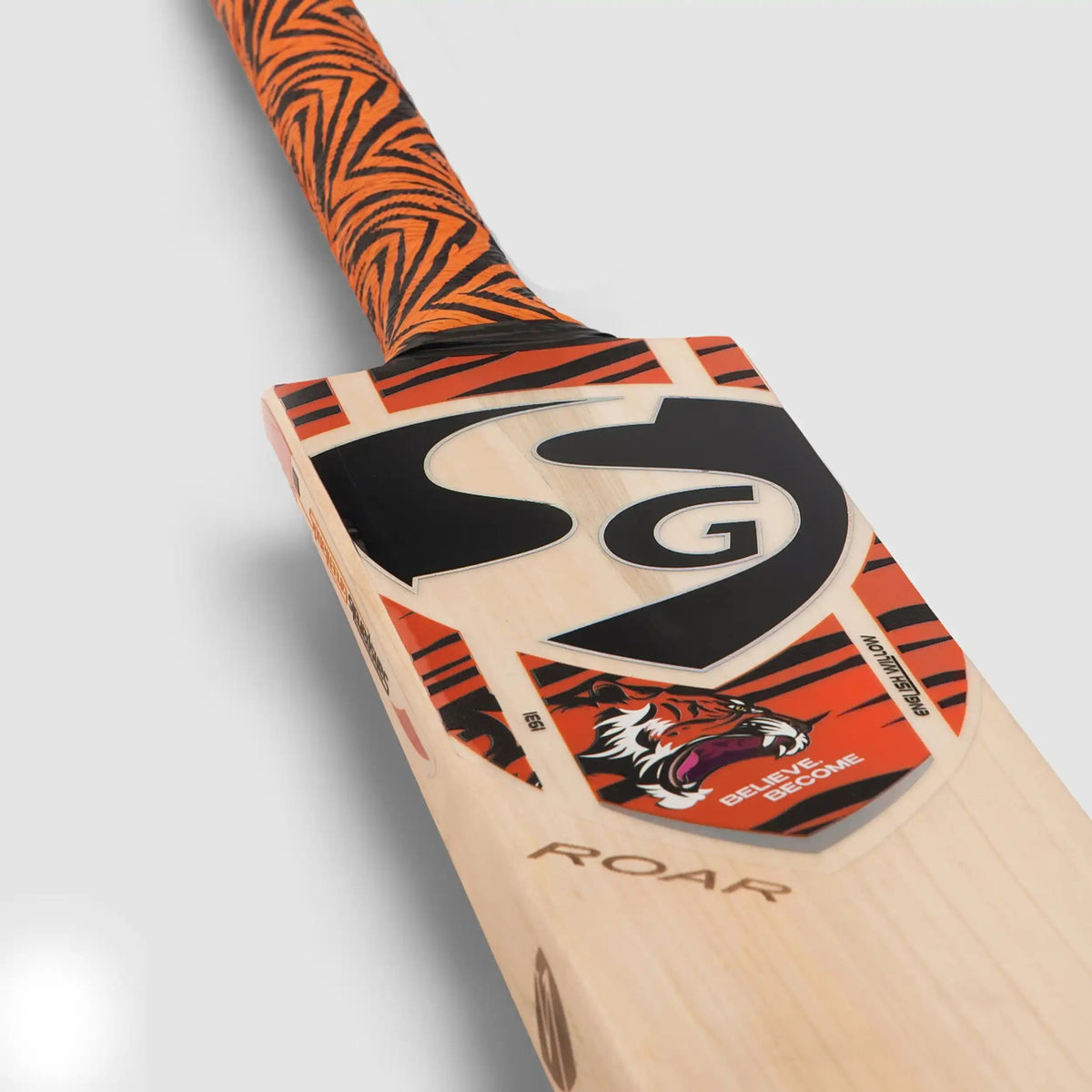 SG Roar English Willow Cricket Bat - Short Handle (SH) - Side View