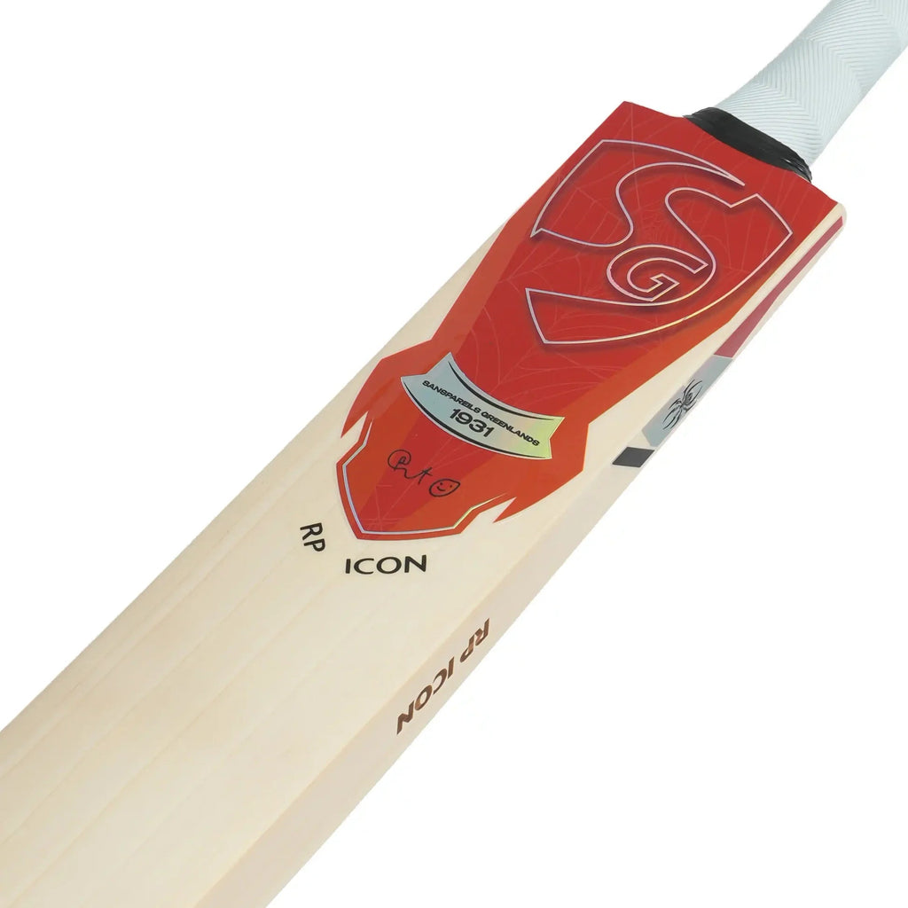 SG Rp Icon English Willow Cricket Bat - Short Handle (SH) - Side View