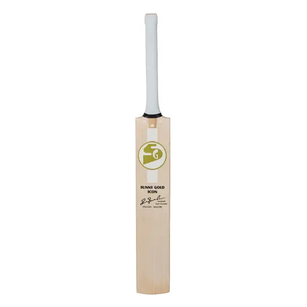 SG Sunny Gold Icon English Willow Cricket Bat - Short Handle (SH) - Front View