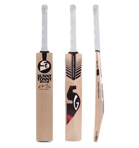 SG Sunny Tonny Icon English Willow Cricket Bat - Short Handle (SH) - Front View