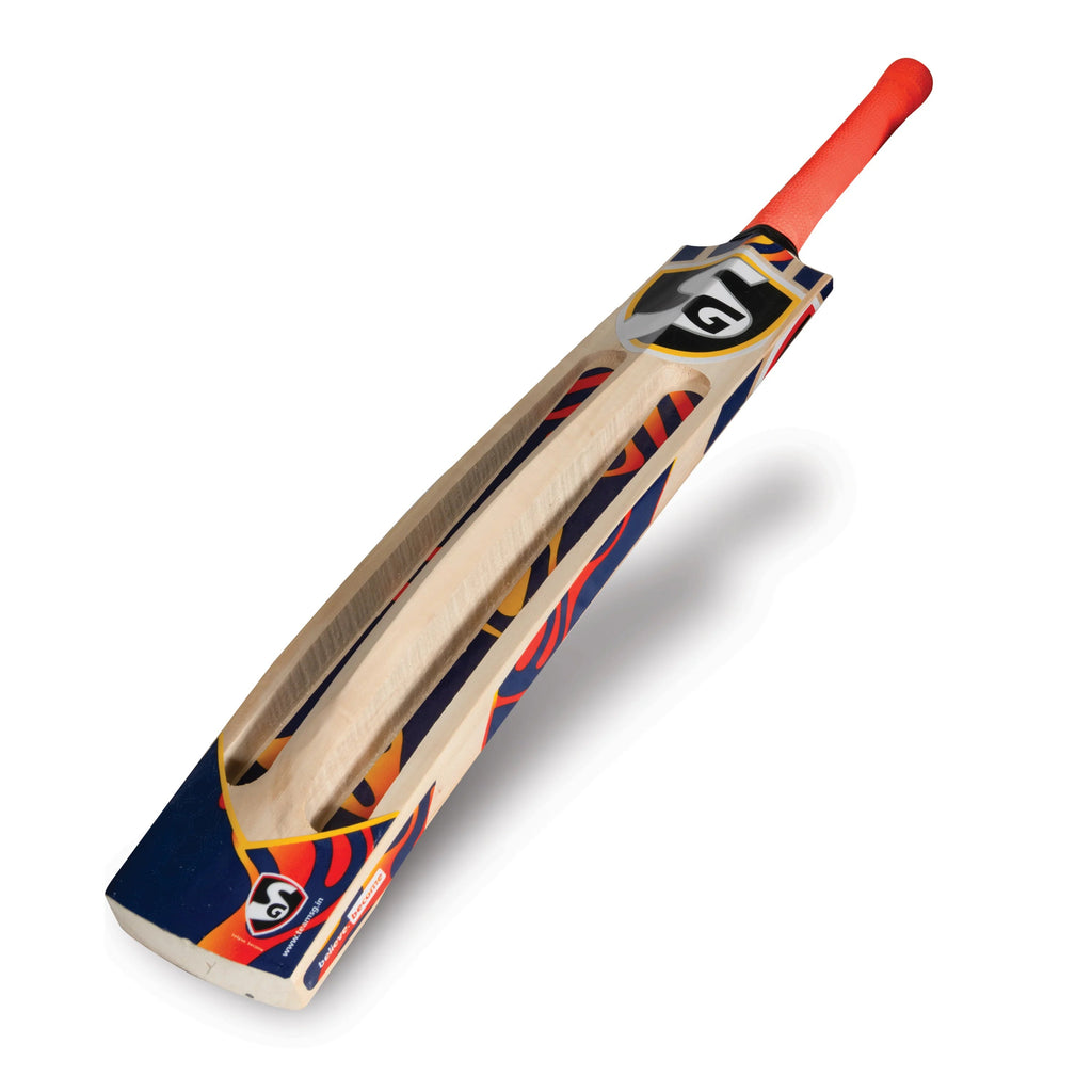 SG T 1600 Tennis Ball Kashmir Willow Cricket Bat - Short Handle (SH) - Back View