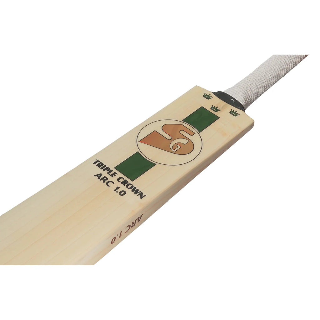 SG Triple Crown Arc 1 0 English Willow Cricket Bat - Short Handle (SH) - Back View