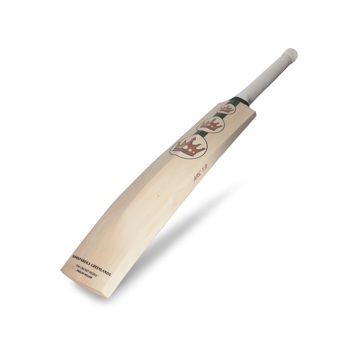 SG Triple Crown Arc 1 0 English Willow Cricket Bat - Short Handle (SH) - Front View