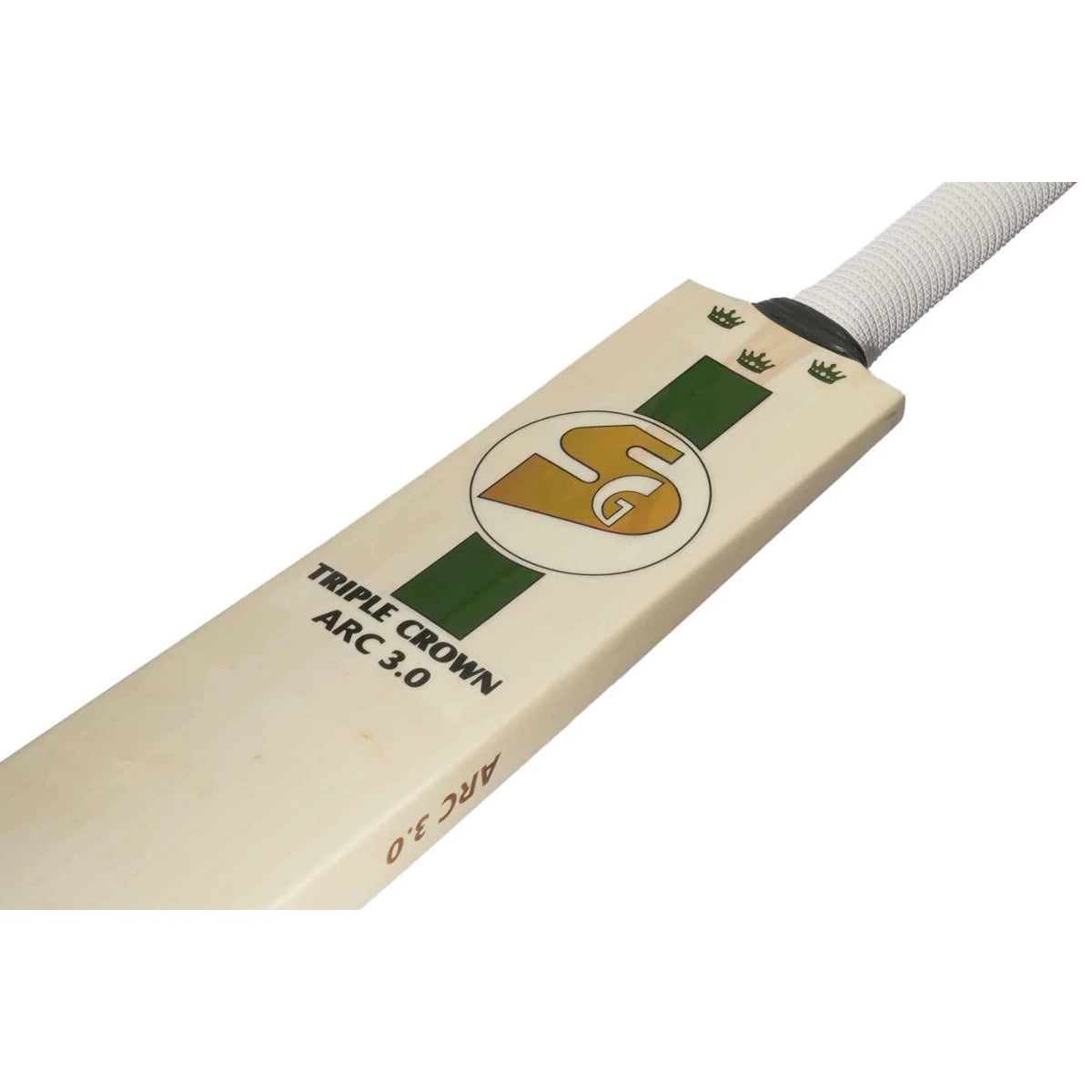 SG Triple Crown Arc 3 0 English Willow Cricket Bat - Short Handle (SH) - Back View