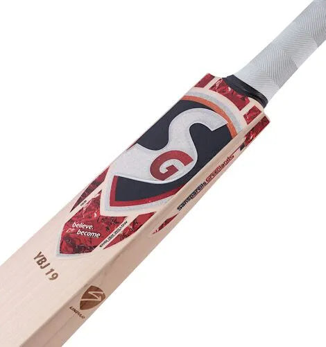 SG Yashasvi Jaiswal English Willow Cricket Bat - Short Handle (SH) - Back View
