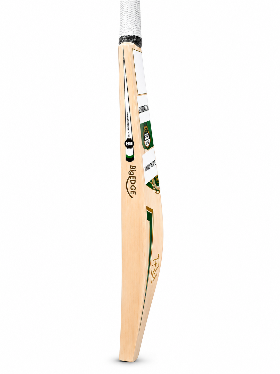 SS TON 2000 Tim David English Willow Cricket Bat - Short Handle (SH) - Back View