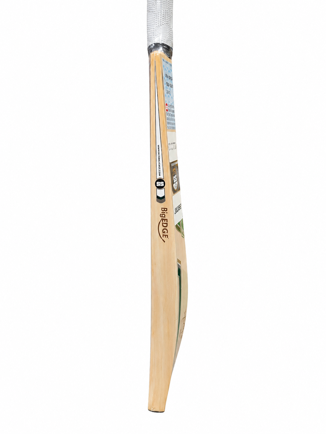 SS TON 3000 Tim David English Willow Cricket Bat - Short Handle (SH) - Back View