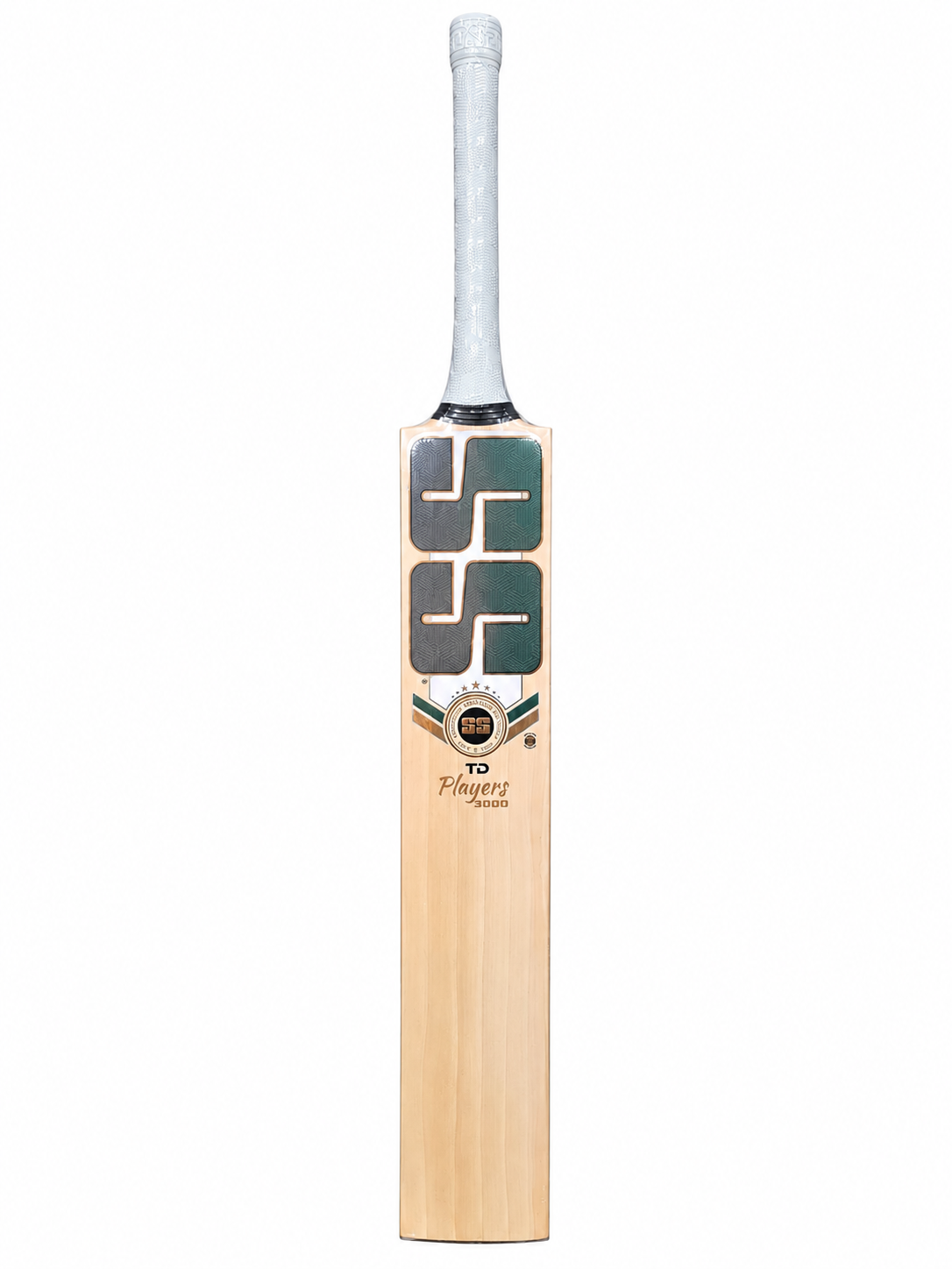 SS TON 3000 Tim David English Willow Cricket Bat - Short Handle (SH) - Front View