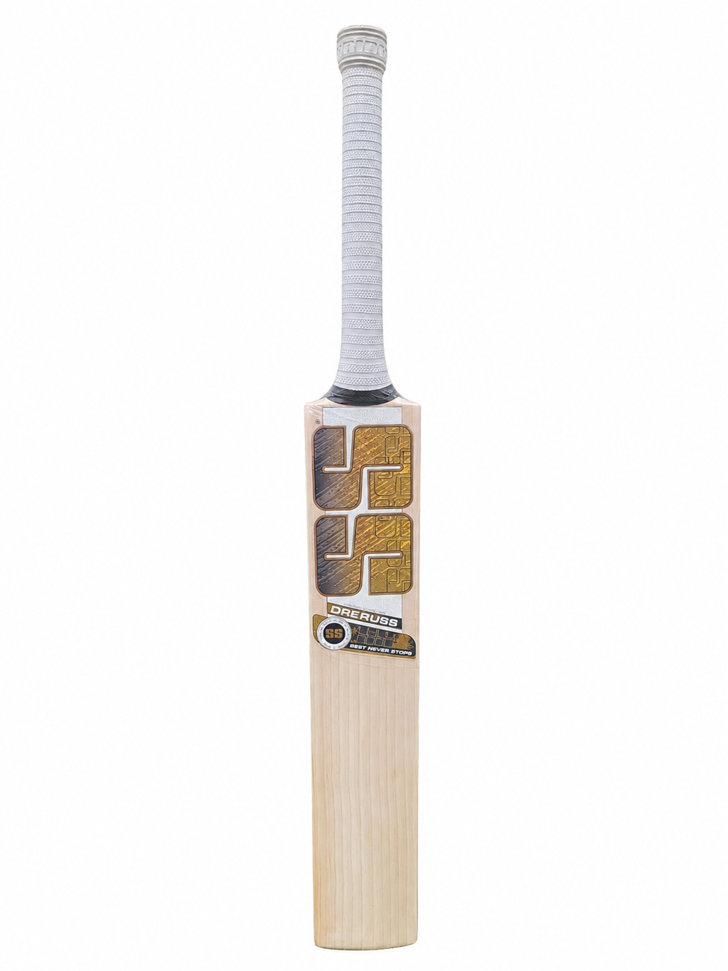 SS TON Andre Russell English Willow Cricket Bat - Short Handle (SH) - Front View