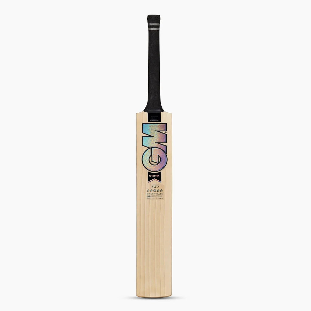 SS TON Chroma 707 English Willow Cricket Bat - Short Handle (SH) - Front View