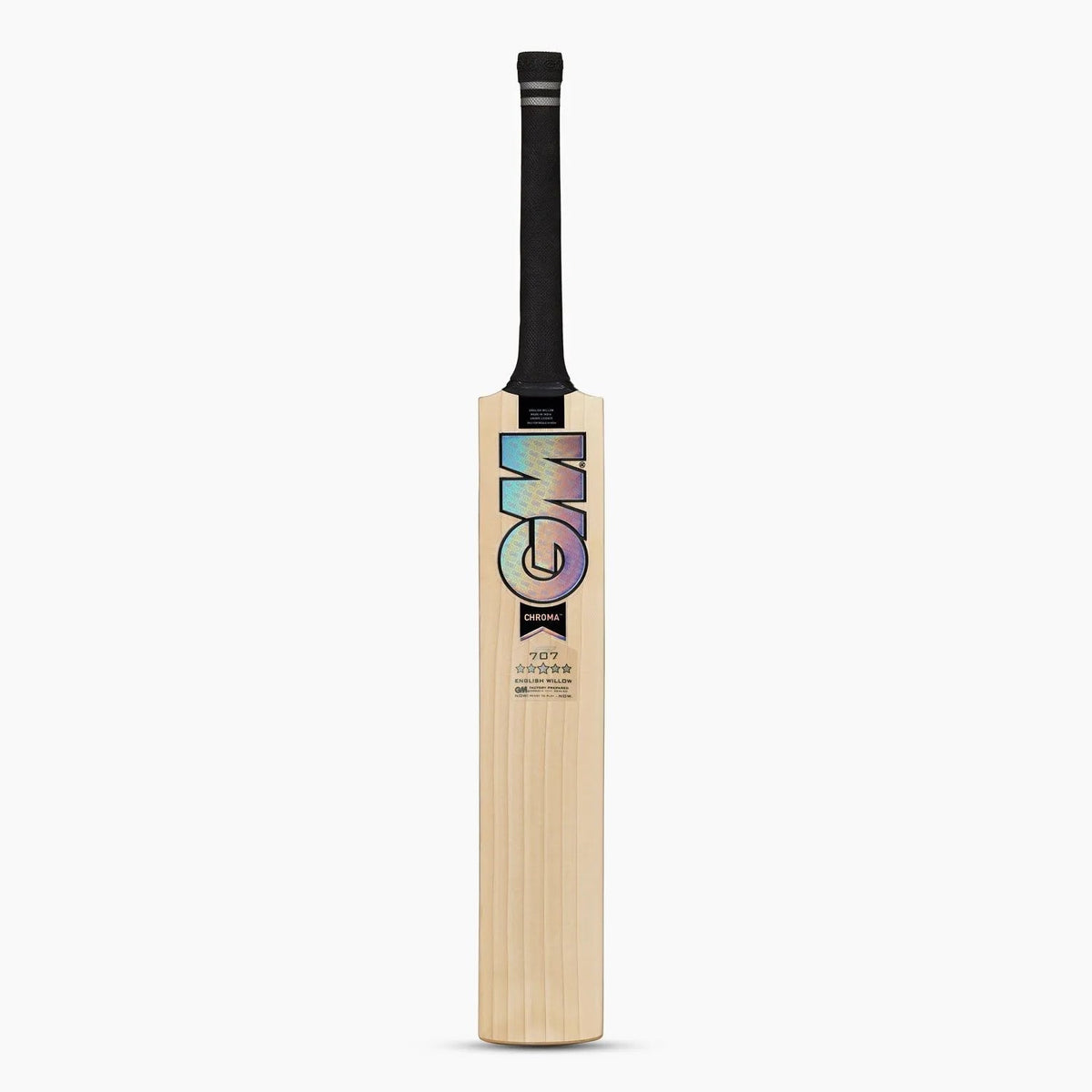 SS TON Chroma 707 English Willow Cricket Bat - Short Handle (SH) - Front View