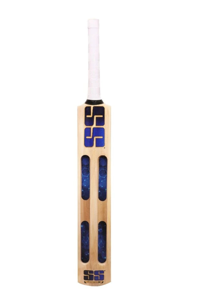SS TON Dhoni Jumbo Scoop Kashmir Willow Cricket Bat - Short Handle (SH) - Back View