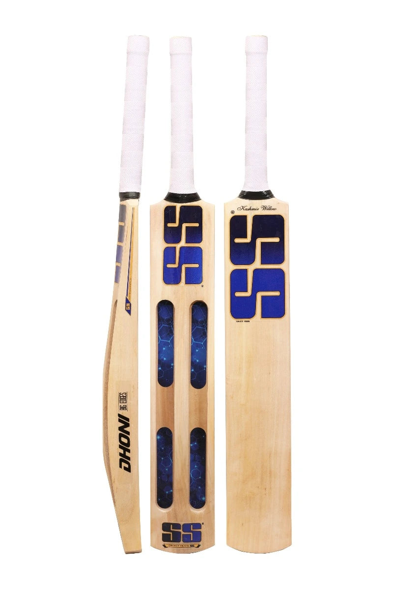 SS TON Dhoni Jumbo Scoop Kashmir Willow Cricket Bat - Short Handle (SH) - Front View