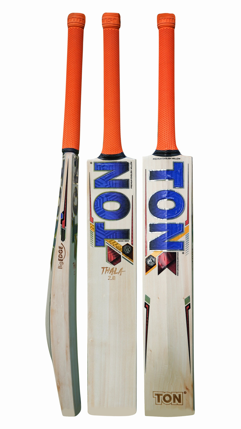 SS TON Dhoni Thala 2 0 English Willow Cricket Bat - Short Handle (SH) - Back View