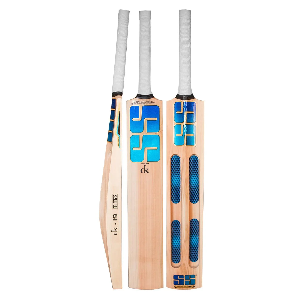 SS TON Dk 19 Jumbo Scoop Kashmir Willow Cricket Bat - Short Handle (SH) - Front View