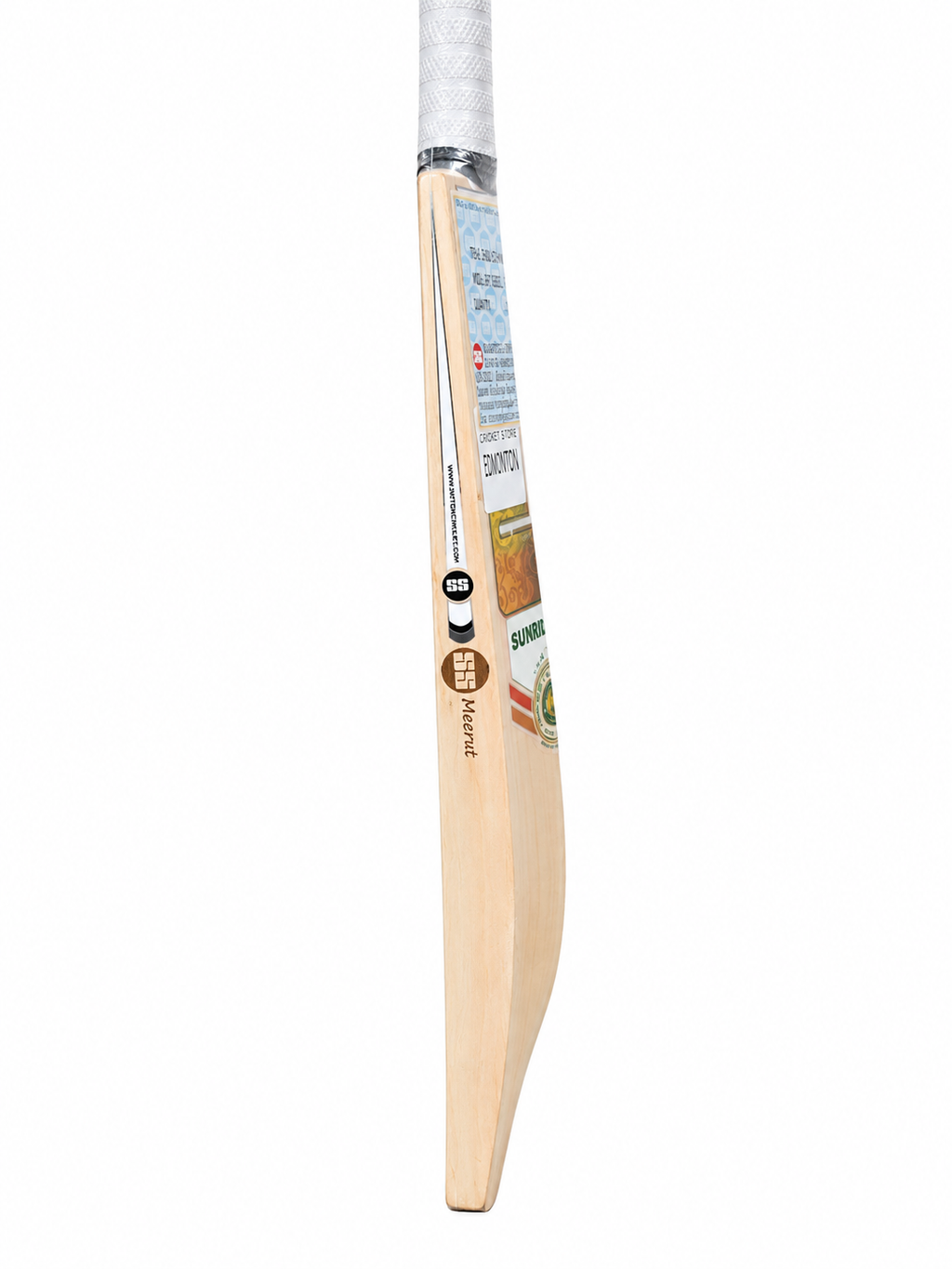 SS TON Dre Russ 1 0 English Willow Cricket Bat - Short Handle (SH) - Back View