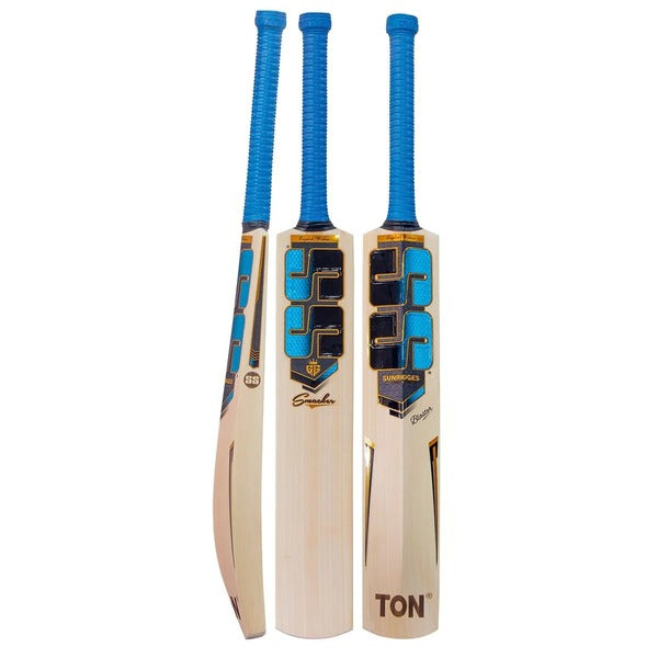 SS TON Gg Smacker Blaster English Willow Cricket Bat - Short Handle (SH) - Back View