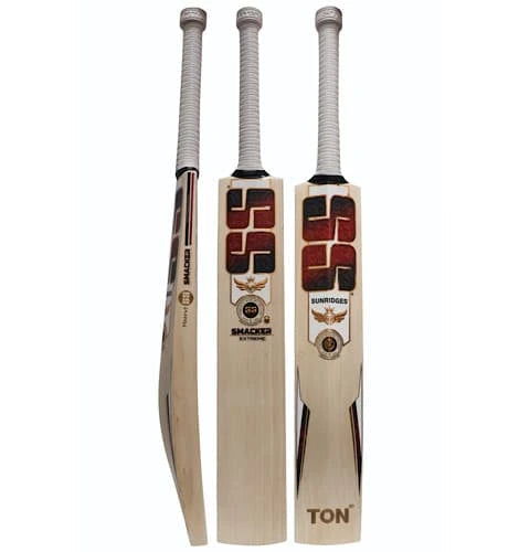 SS TON Gg Smacker Extreme English Willow Cricket Bat - Short Handle (SH) - Front View