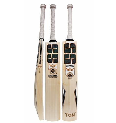 SS TON Gg Smacker Signature I English Willow Cricket Bat - Short Handle (SH) - Front View