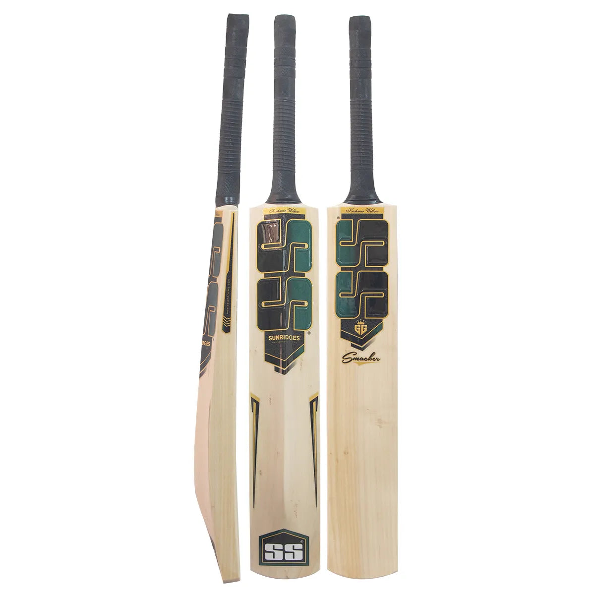 SS TON Gg Smacker Wonder Kashmir Willow Cricket Bat - Short Handle (SH) - Front View