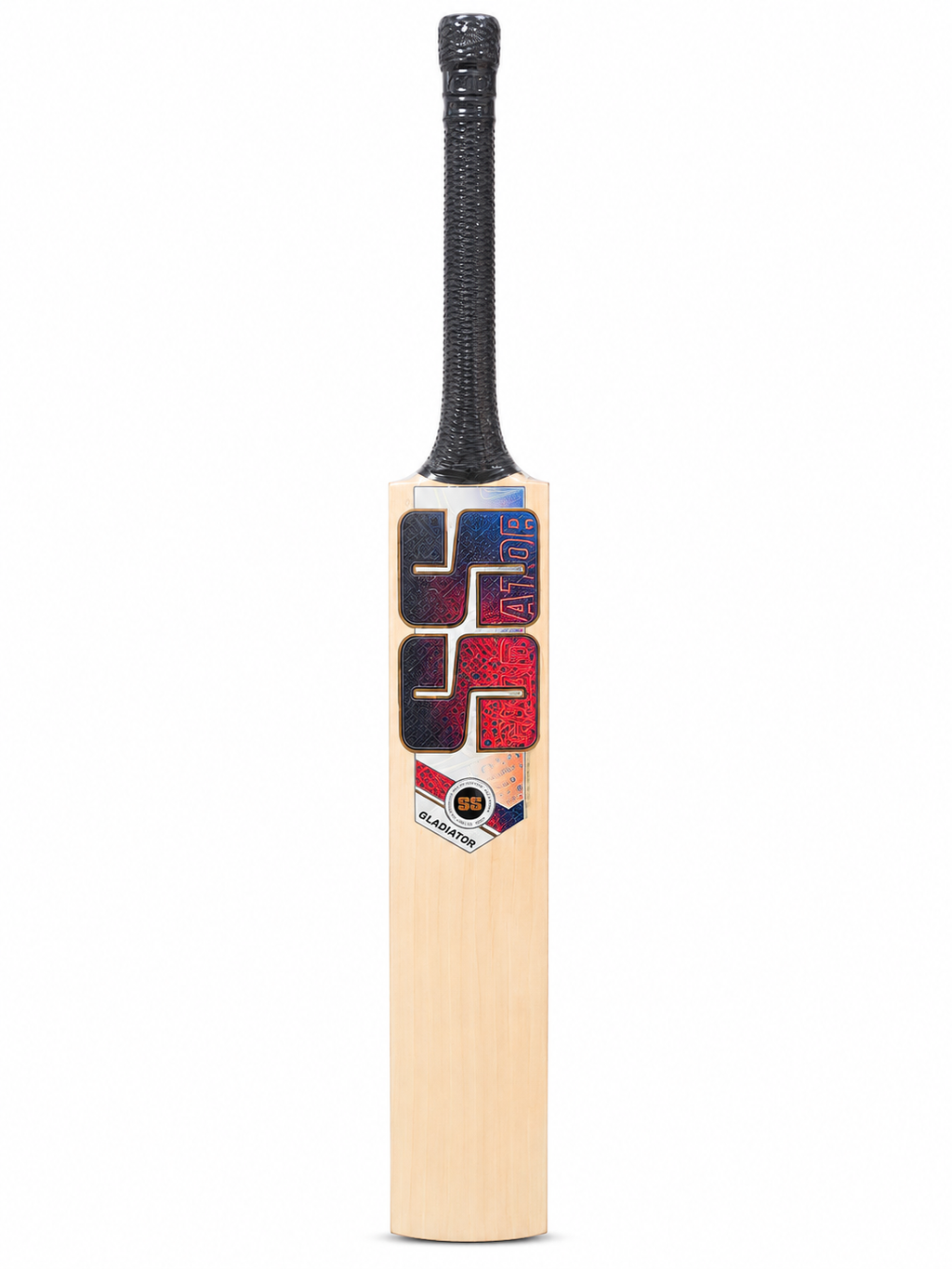 SS TON Gladiator English Willow Cricket Bat - Short Handle (SH) - Front View