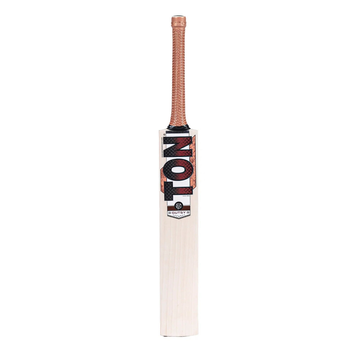 SS TON Gutsy English Willow Cricket Bat - Short Handle (SH) - Side View
