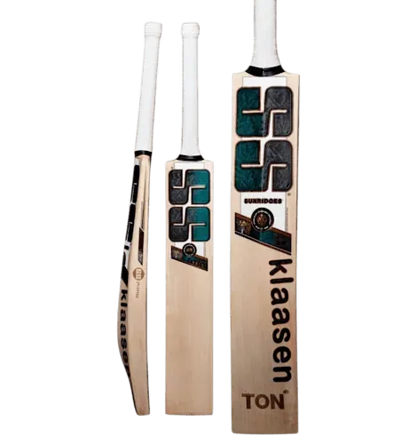 SS TON Klaasen Power Plus English Willow Cricket Bat - Short Handle (SH) - Front View