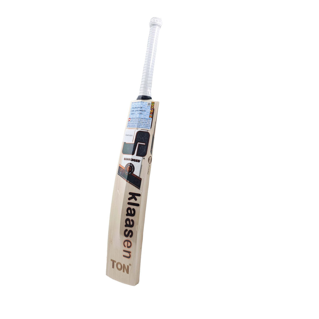 SS TON Klaasen Ranger English Willow Cricket Bat - Short Handle (SH) - Back View