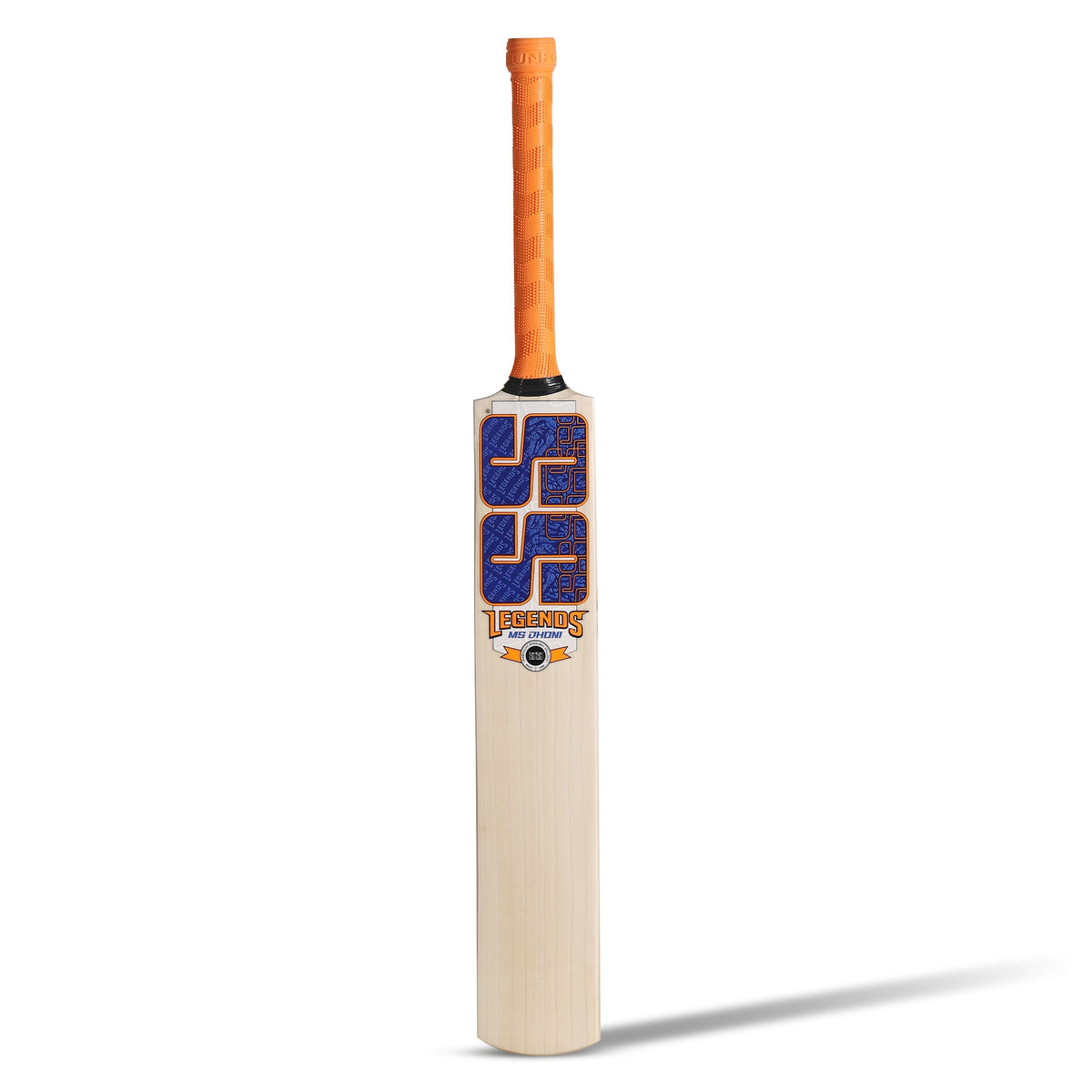 SS TON Legend Dhoni English Willow Cricket Bat - Short Handle (SH) - Front View