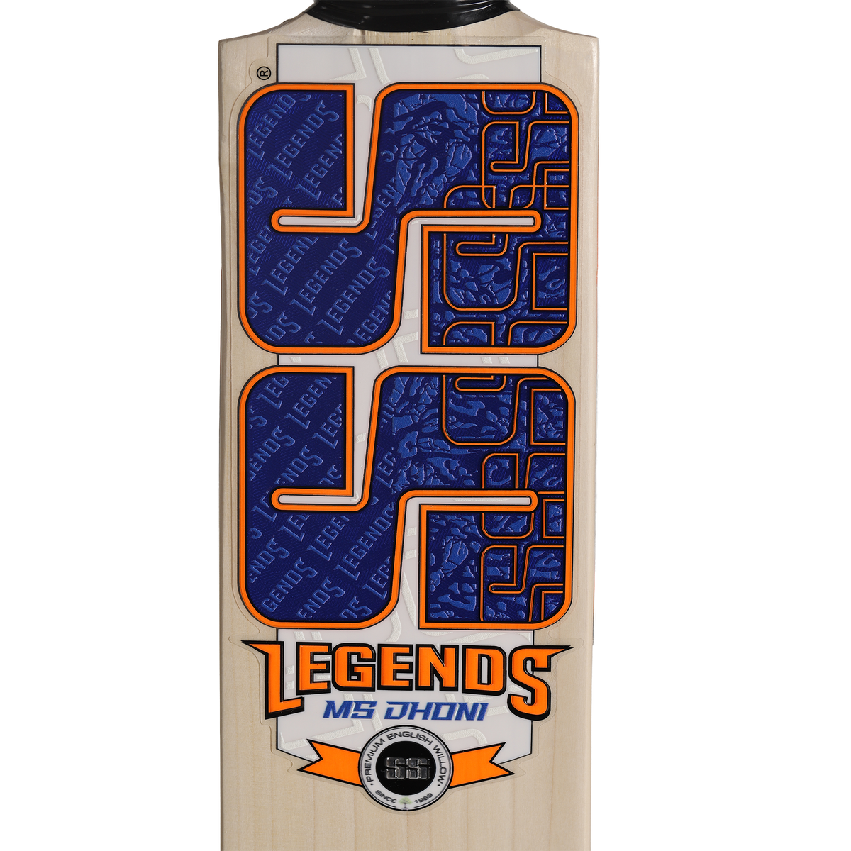 SS TON Legend Dhoni English Willow Cricket Bat - Short Handle (SH) - Side View