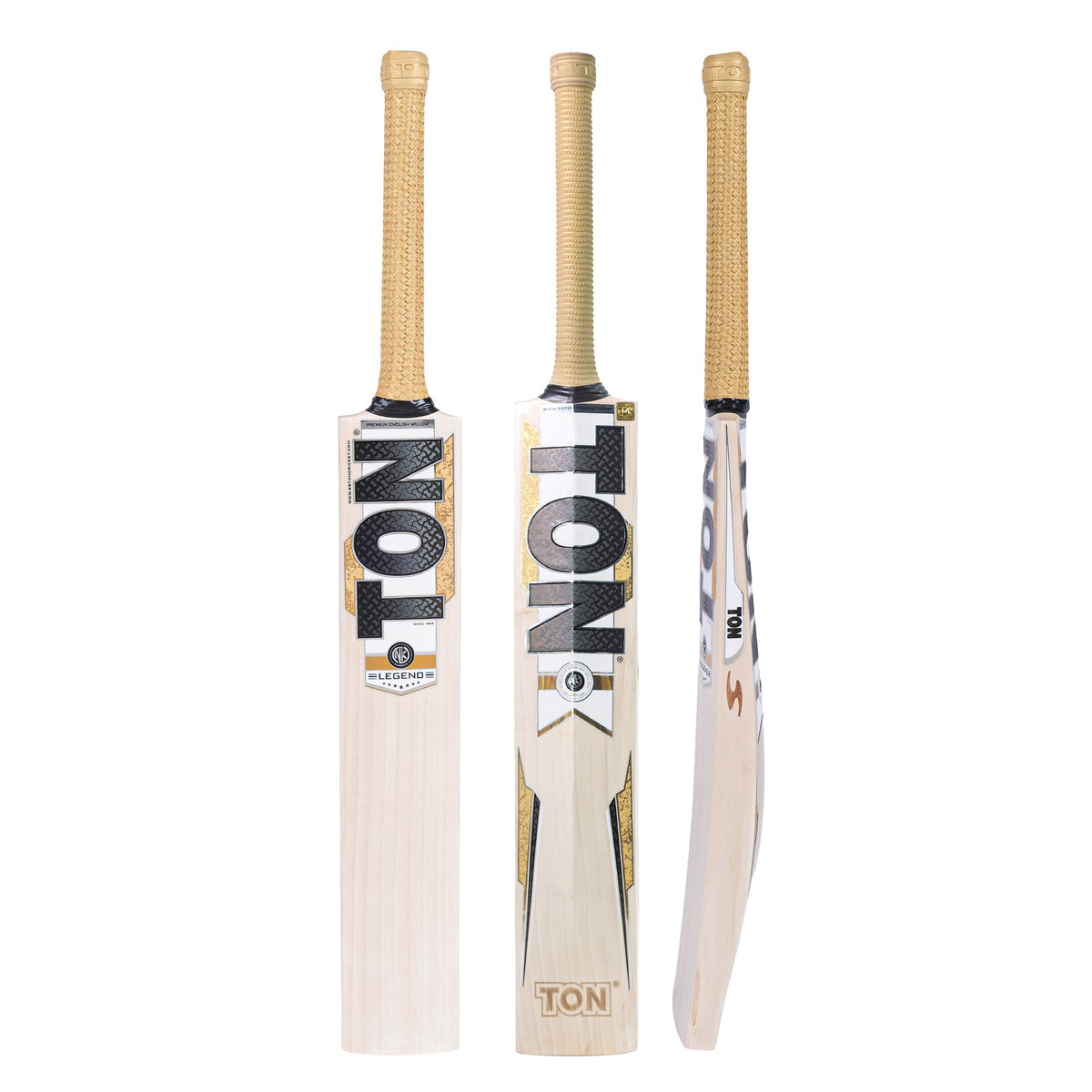 SS TON Legend English Willow Cricket Bat - Short Handle (SH) - Front View
