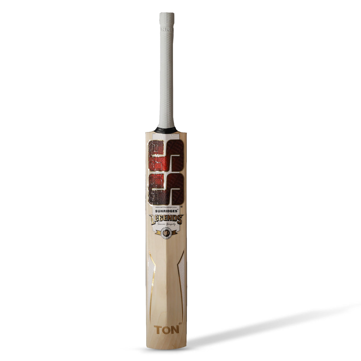 SS TON Legend Sourav Ganguly English Willow Cricket Bat - Short Handle (SH) - Back View