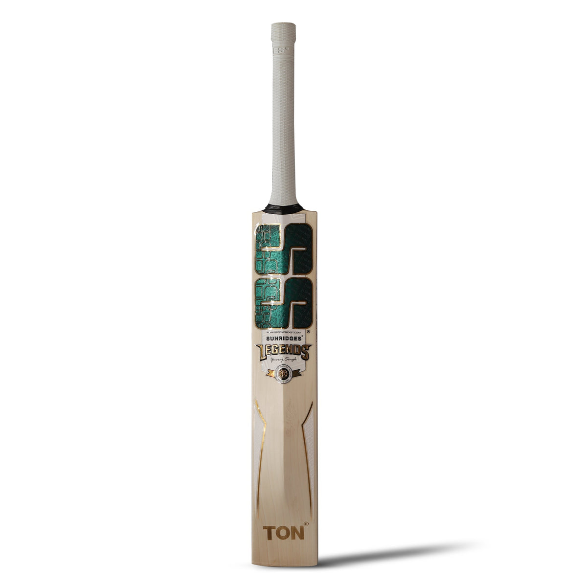SS TON Legend Yuvraj Singh English Willow Cricket Bat - Short Handle (SH) - Side View