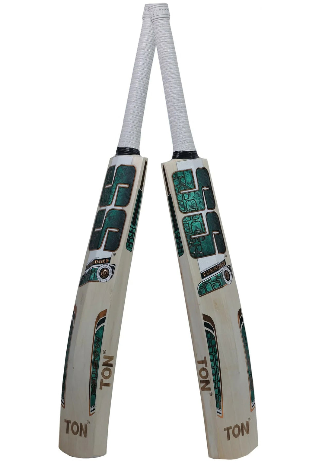 SS TON Master 1000 English Willow Cricket Bat - Short Handle (SH) - Back View