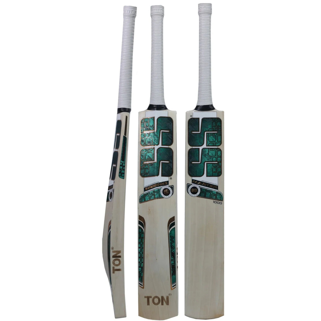 SS TON Master 1000 English Willow Cricket Bat - Short Handle (SH) - Front View