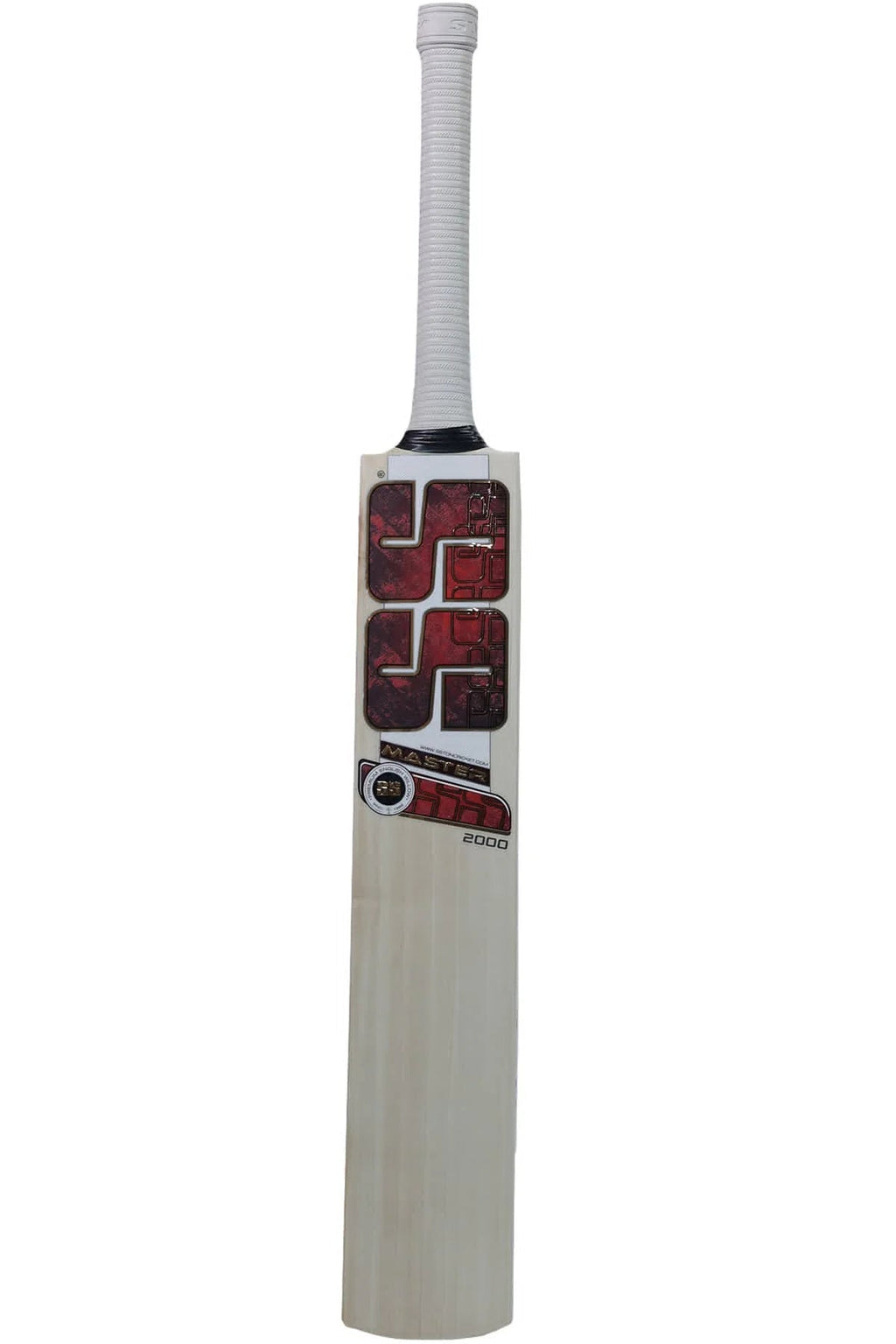 SS TON Master 2000 English Willow Cricket Bat - Short Handle (SH) - Back View