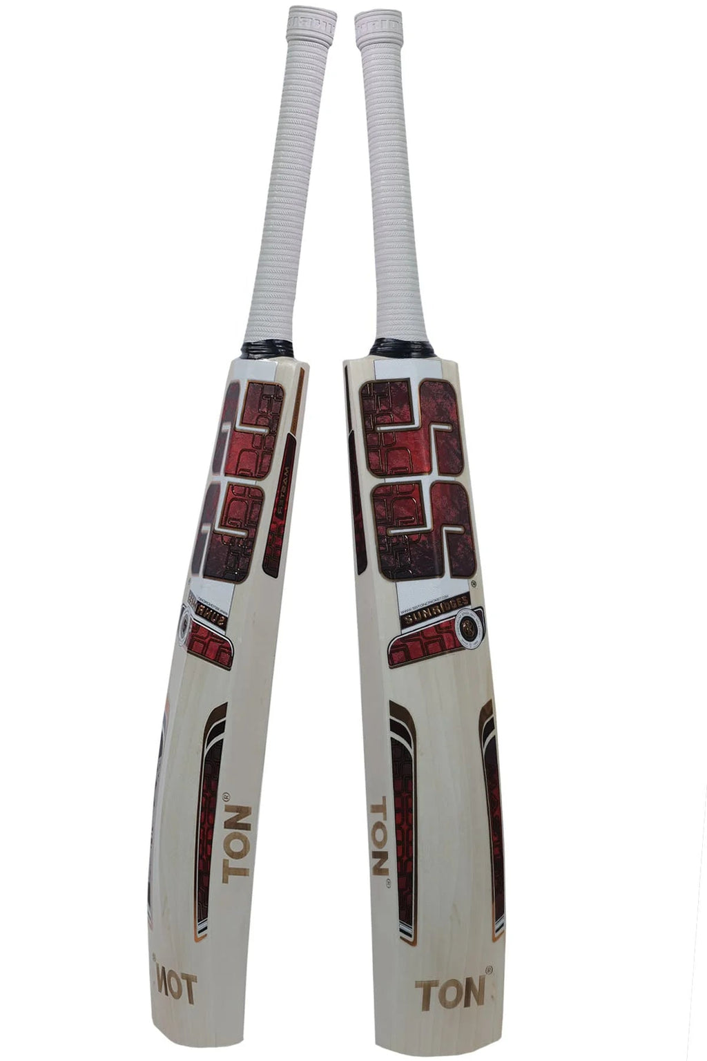 SS TON Master 2000 English Willow Cricket Bat - Short Handle (SH) - Side View