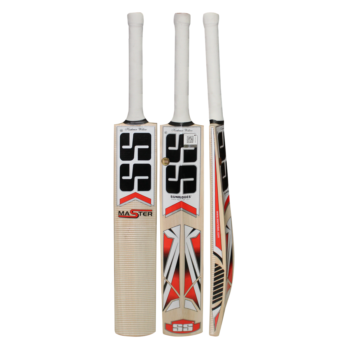 SS TON Master 4 Suitable Kids Around 7 9 Years Old Kashmir Willow Cricket Bat - Front View