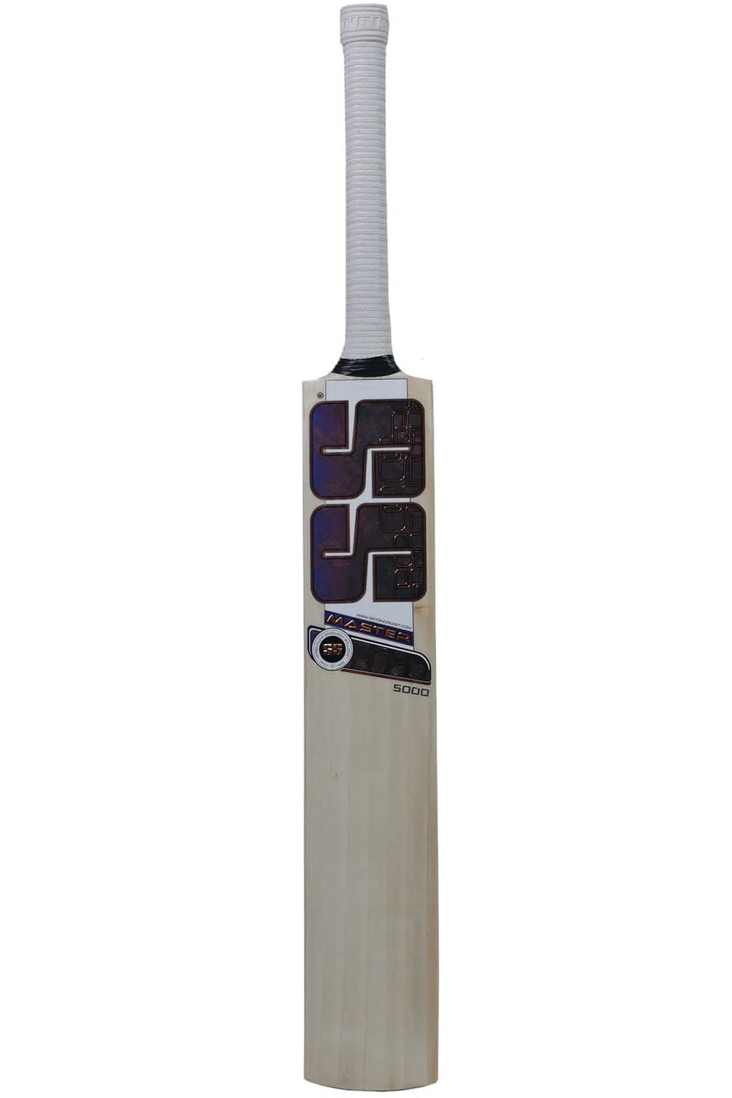 SS TON Master 5000 English Willow Cricket Bat - Short Handle (SH) - Back View